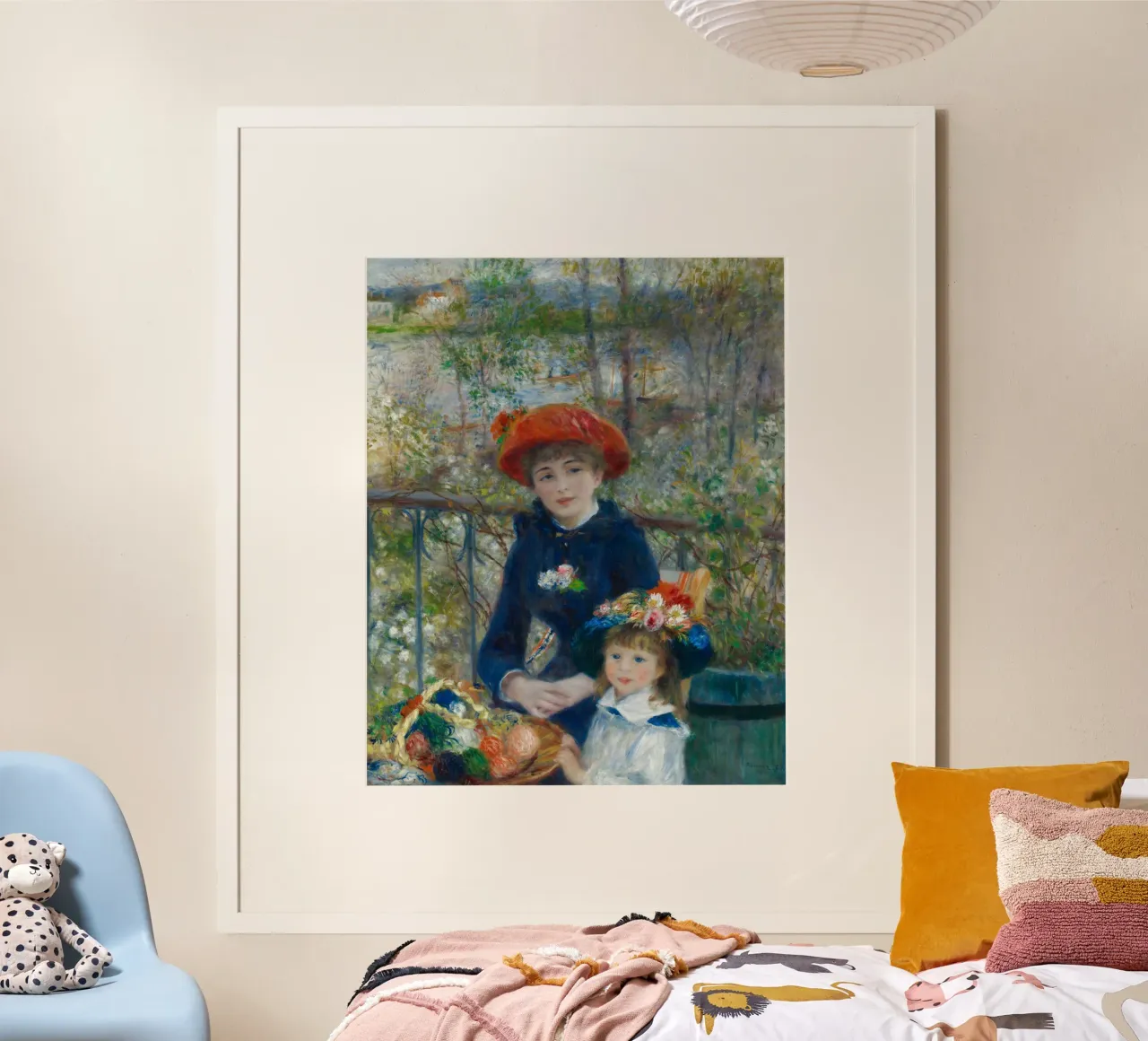 Due sorelle sulla terrazza - Pierre Aguste Renoir poster da masonday