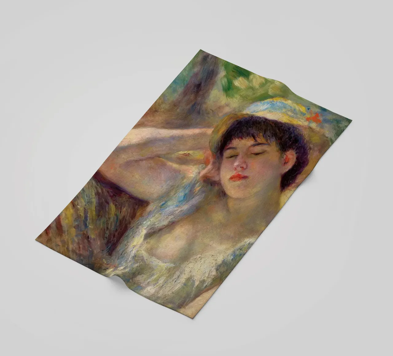Donna addormentata - Pierre Auguste Renoir telo mare da masonday