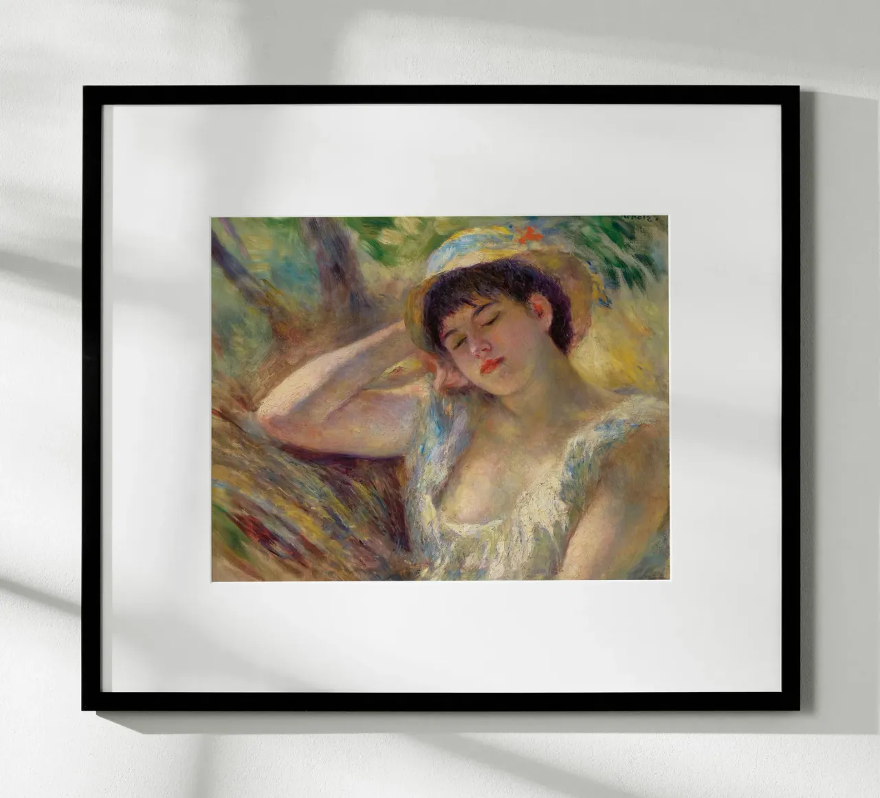 Donna addormentata - Pierre Auguste Renoir poster da masonday