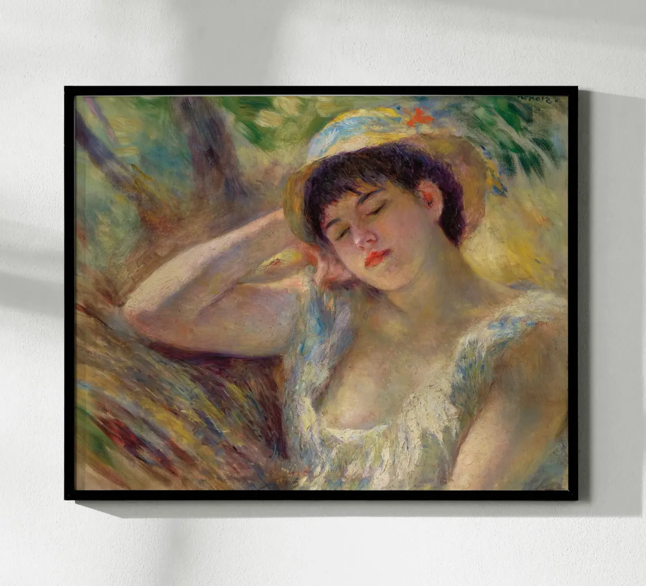 Donna addormentata - Pierre Auguste Renoir poster da masonday