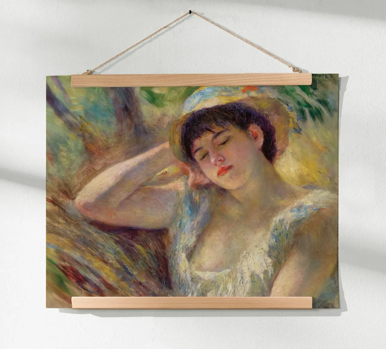 Donna addormentata - Pierre Auguste Renoir poster da masonday