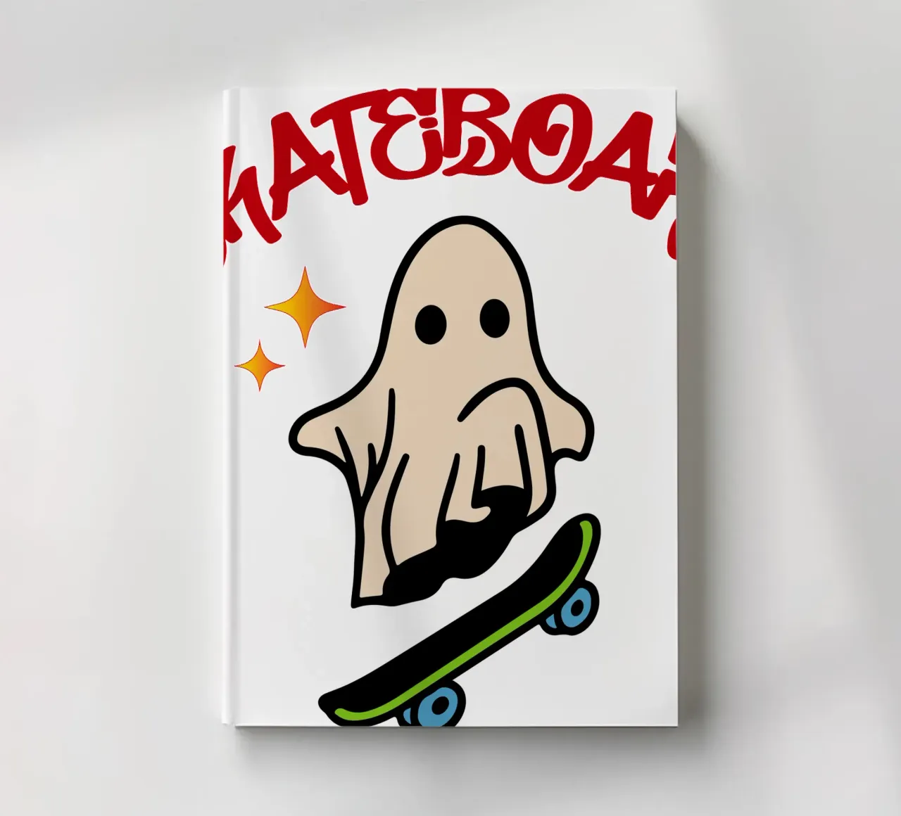 skateboard halloween spook notitieboek van onetime