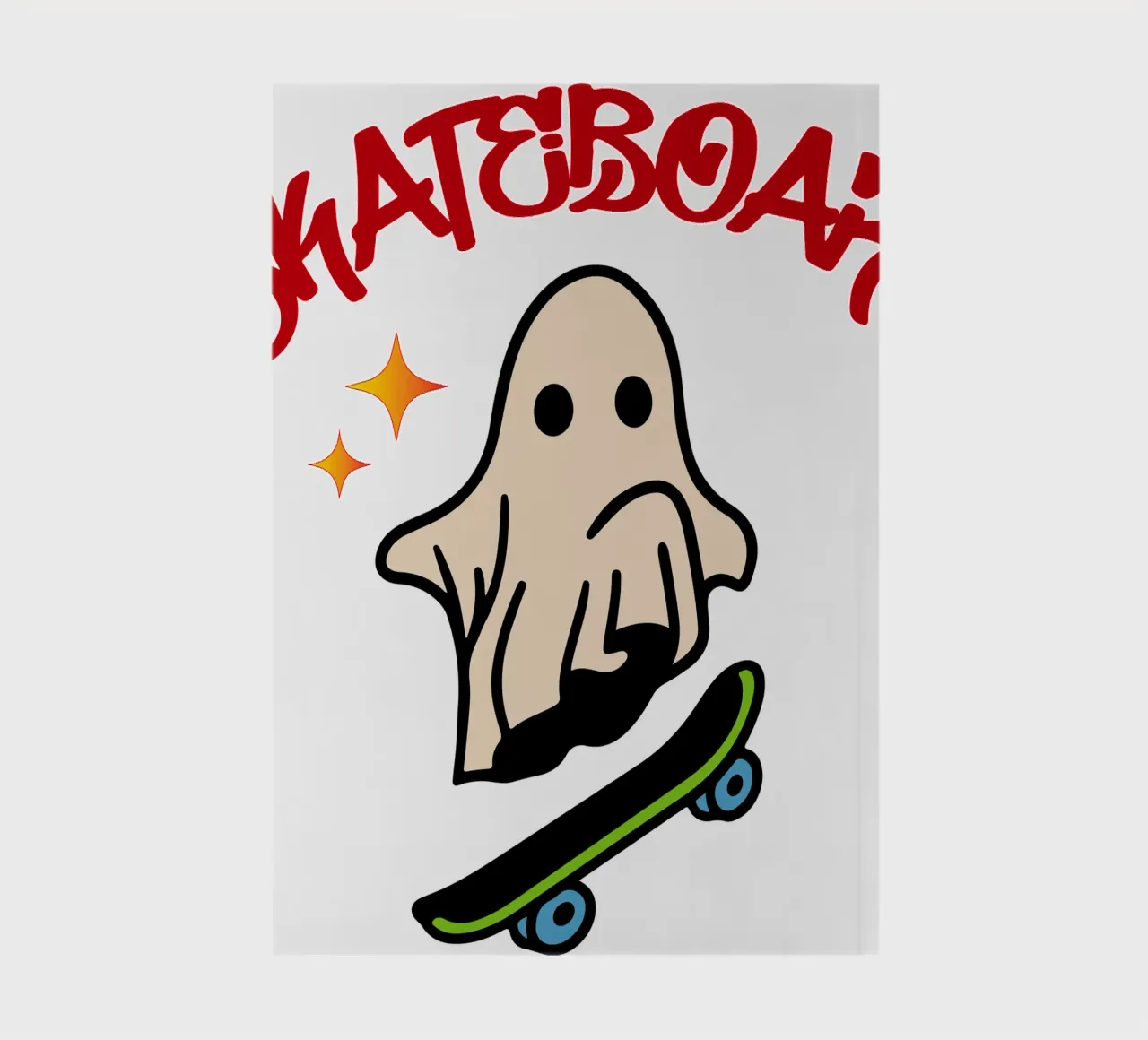 skateboard halloween spook notitieboek van onetime
