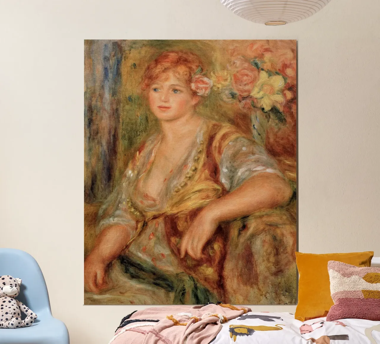 Ritratto di Misia - Pierre-Auguste Renoir poster con telaio in plastica da masonday