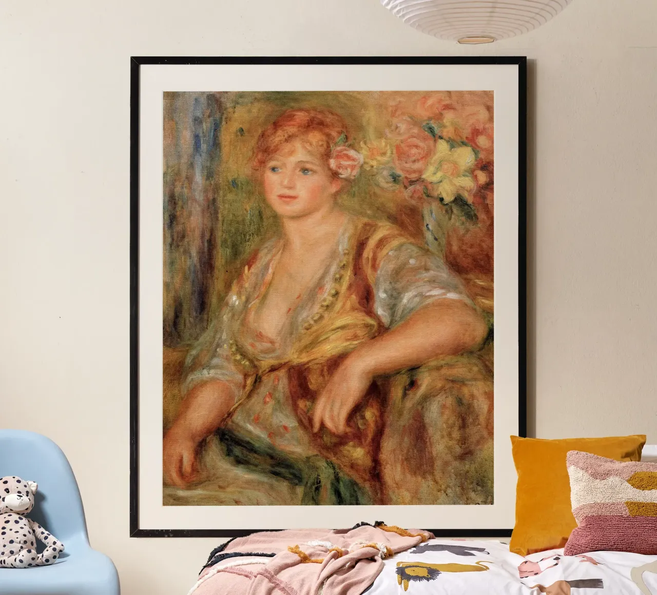 Ritratto di Misia - Pierre-Auguste Renoir poster con telaio in plastica da masonday