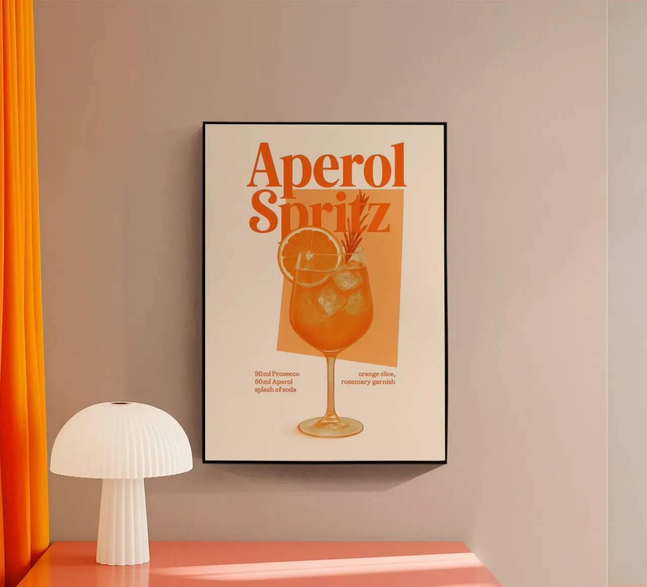 Aperol Spritz plexiglass da Attaboy Dsgn