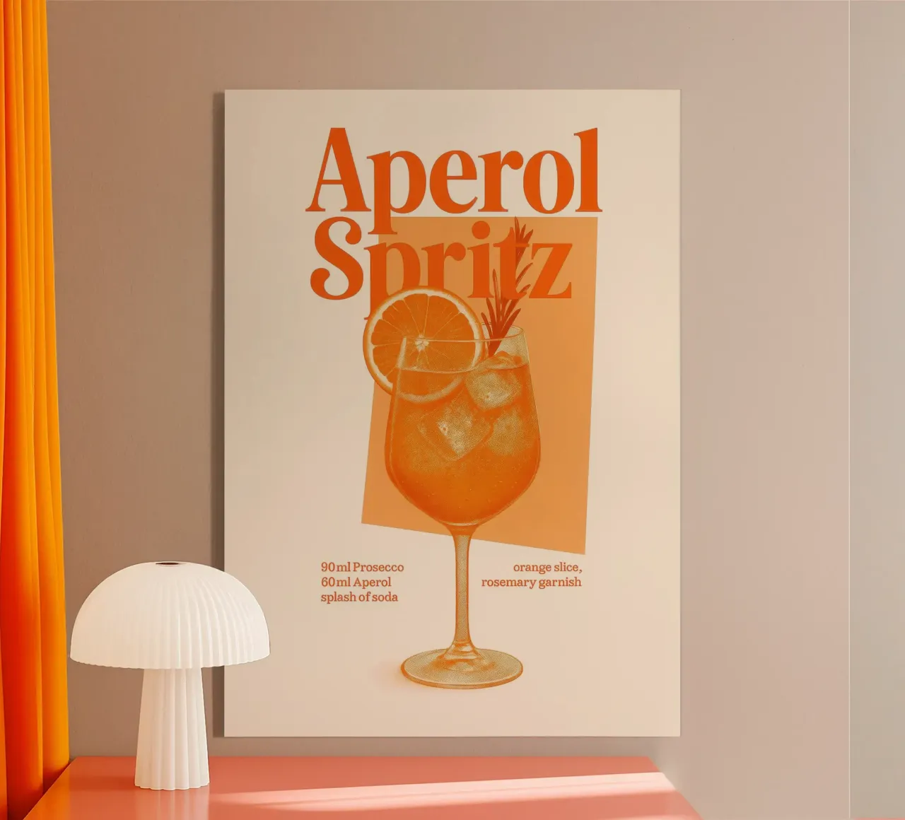 Aperol Spritz plexiglass da Attaboy Dsgn
