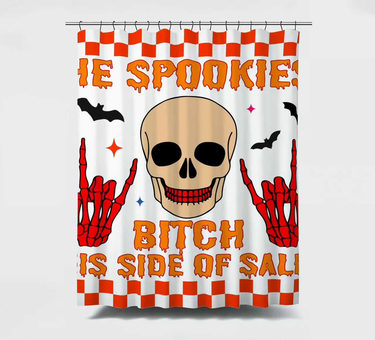 the spookiest bitch this side of salem shower curtain by onetime
