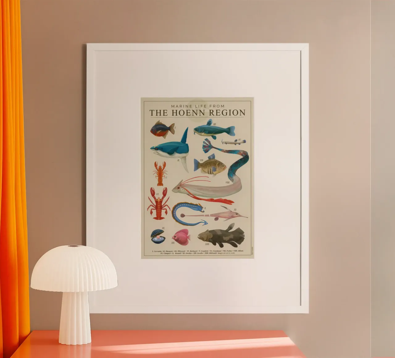 Poster sulla vita marina di Hoenn poster da Lacerdaprint