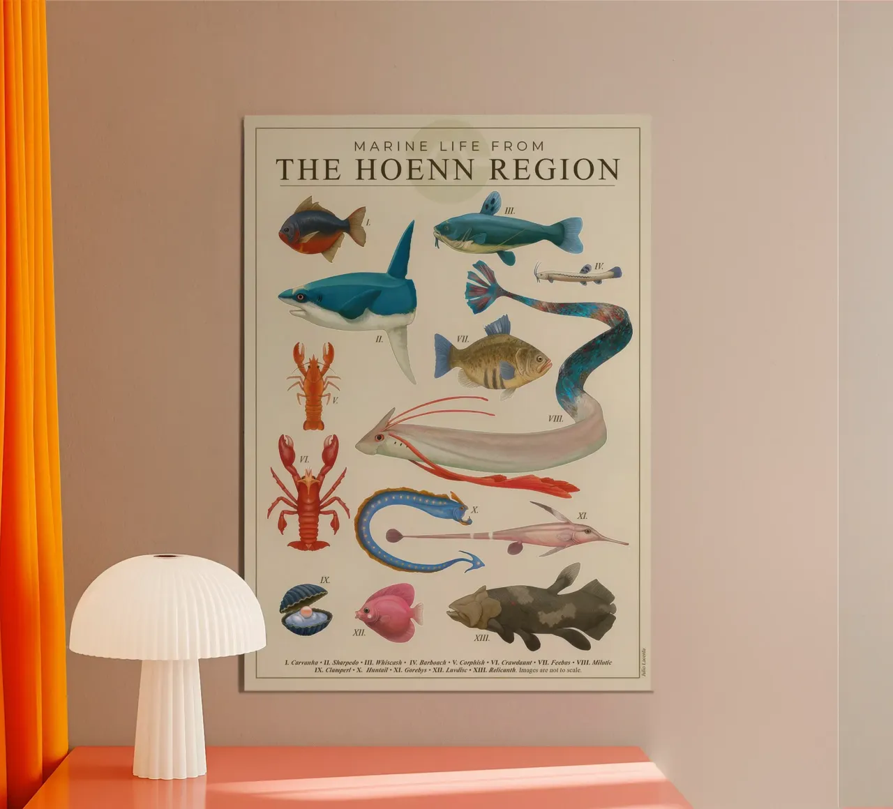 Poster sulla vita marina di Hoenn poster da Lacerdaprint