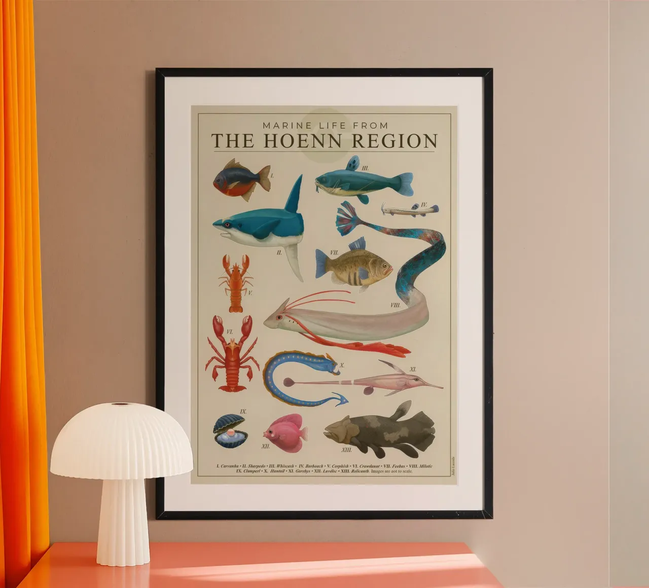 Poster sulla vita marina di Hoenn poster da Lacerdaprint
