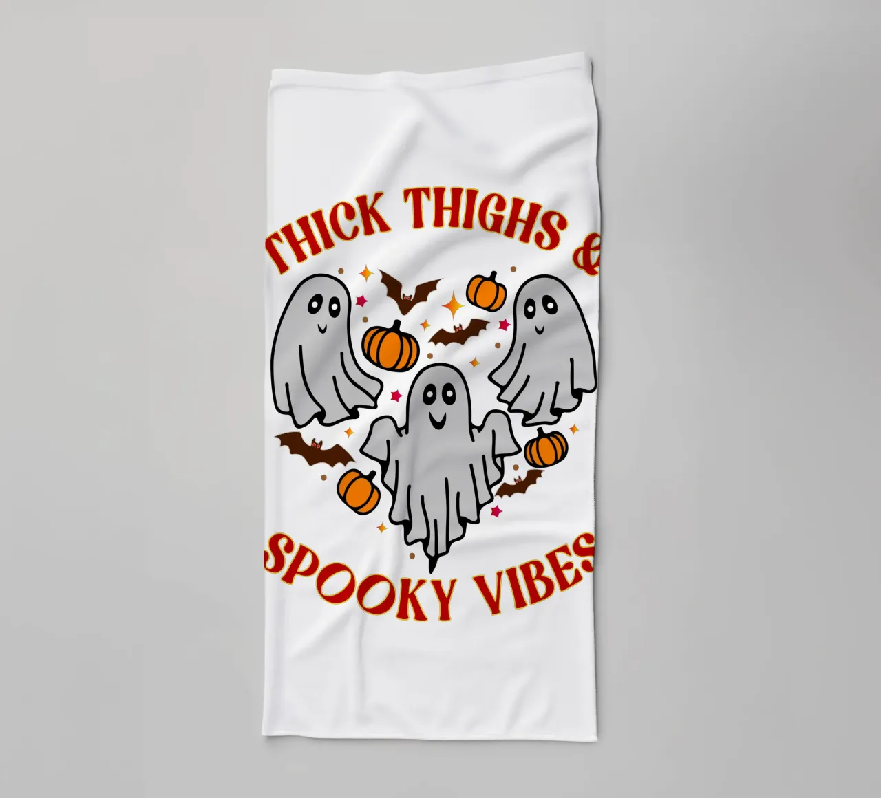dicke Oberschenkel spooky vibes Handtuch von onetime
