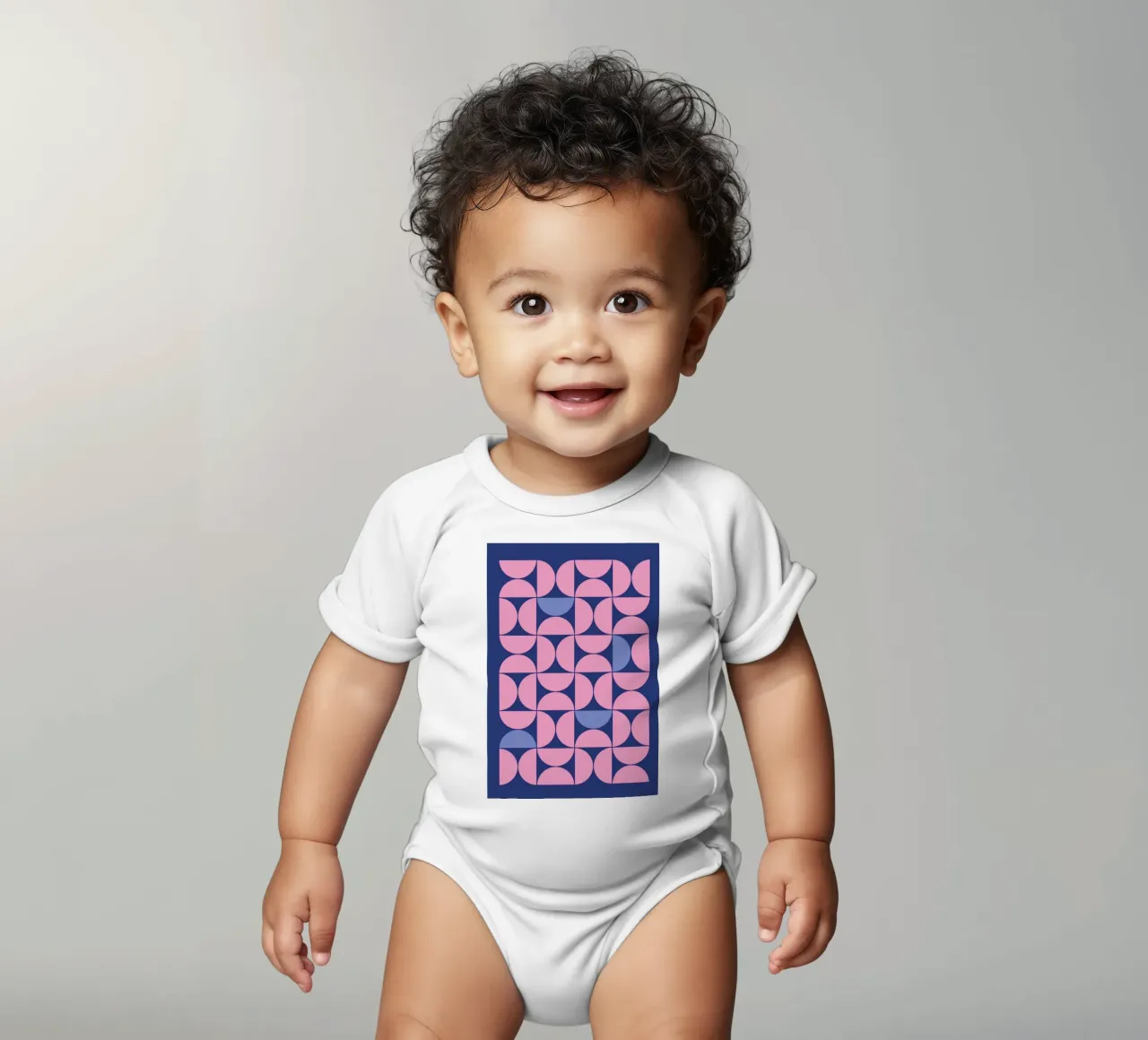 Geometric 3 body neonato maniche corte da Studio One