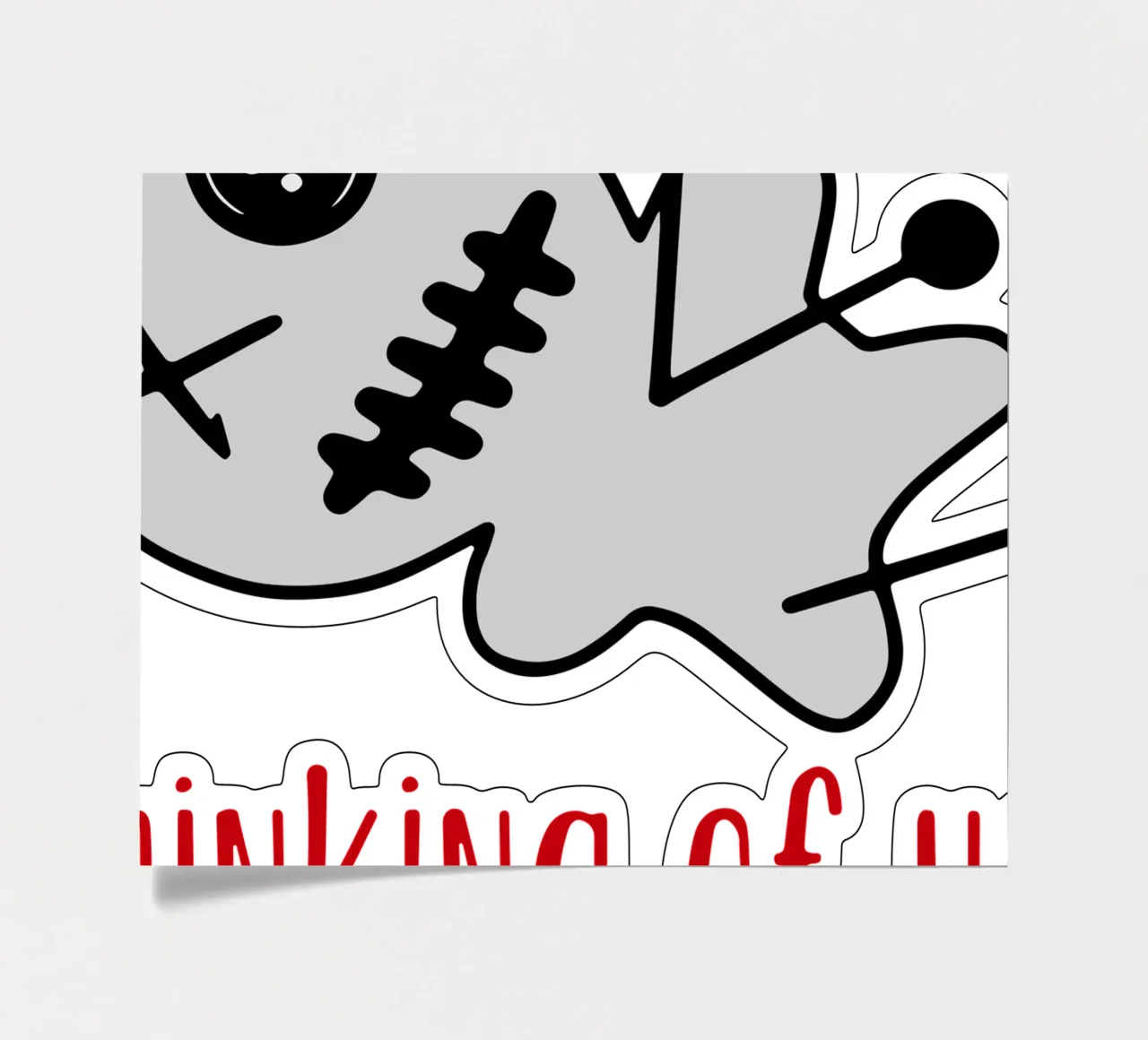 thingking of you sticker sheet by onetime