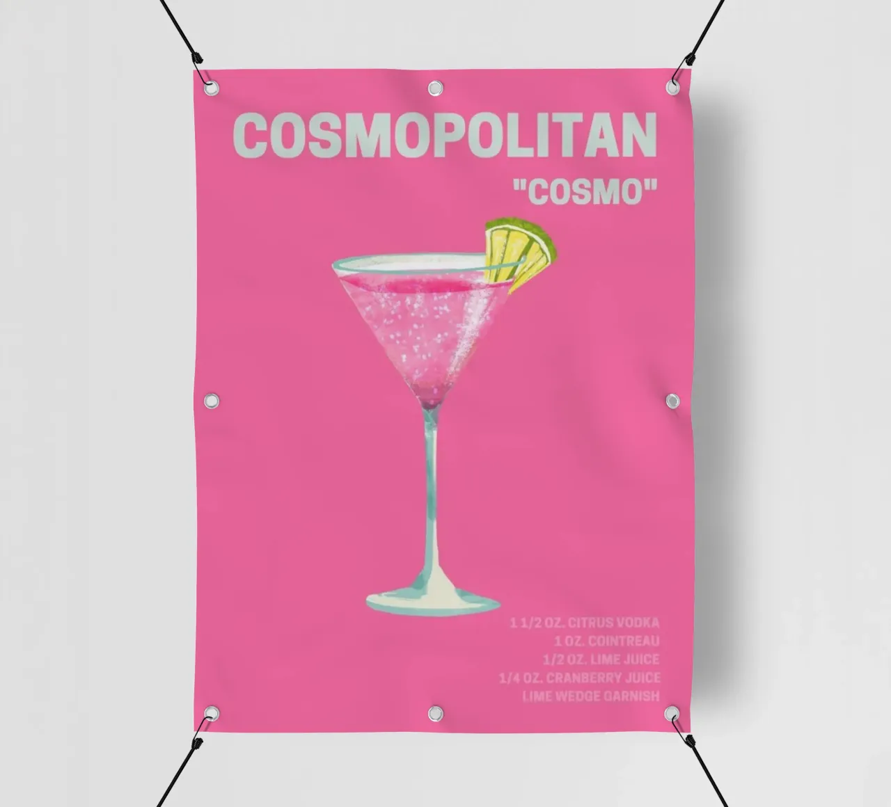 Cosmopolitan Vintage Poster pvc-zeil van noahmiss