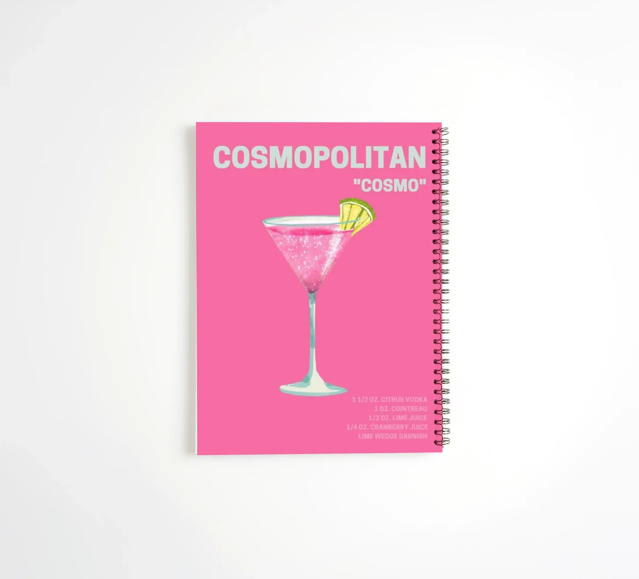Cosmopolitan Vintage Poster spiral notebook by noahmiss