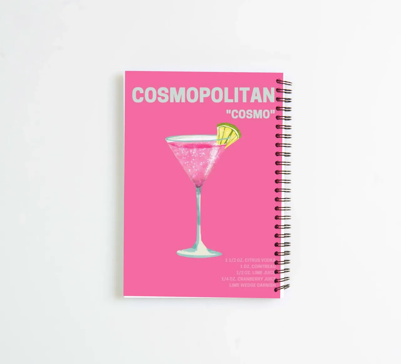Cosmopolitan Vintage Poster spiral notebook by noahmiss