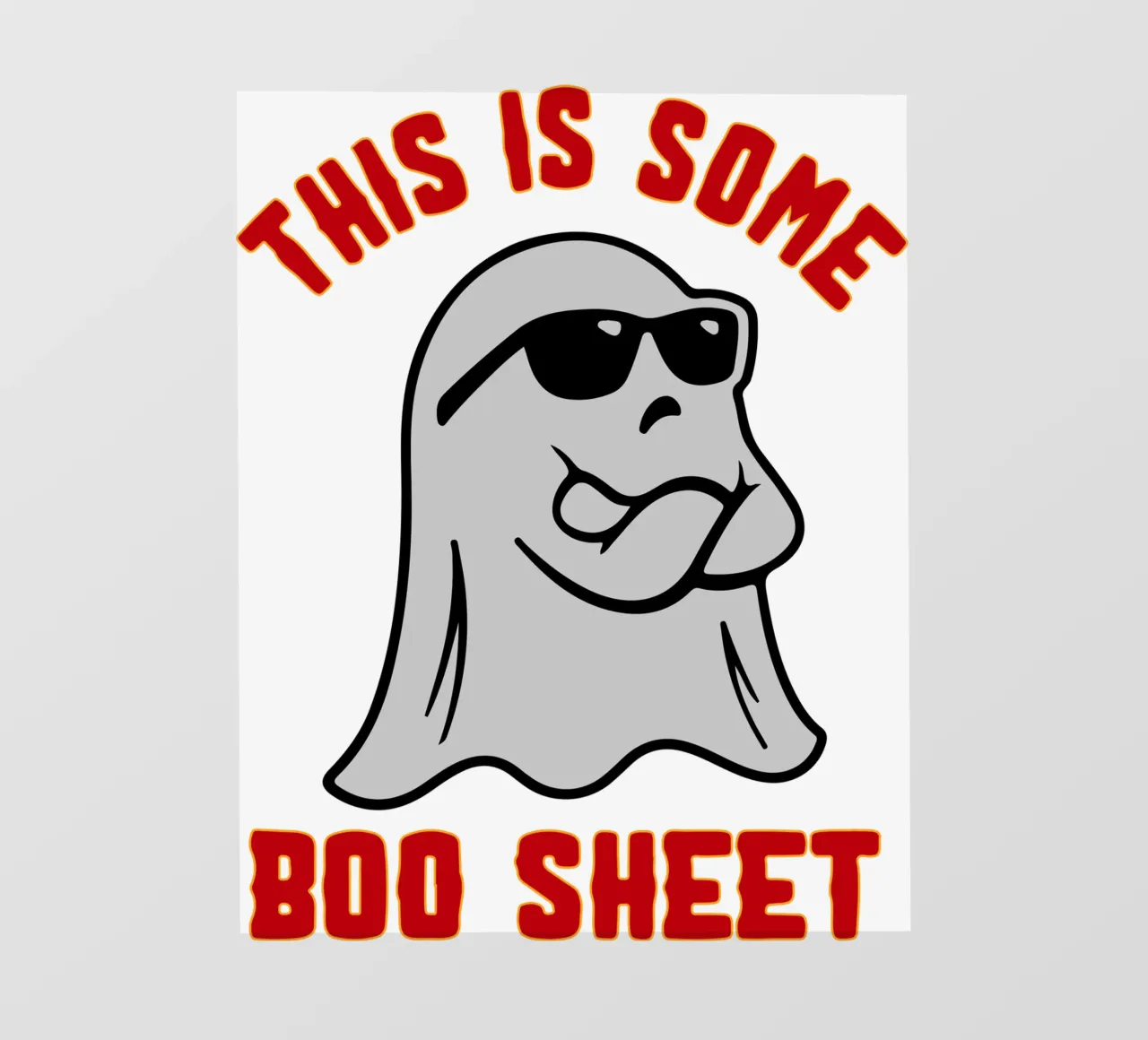 questo foglio boo di haloween pellicola backlit da onetime