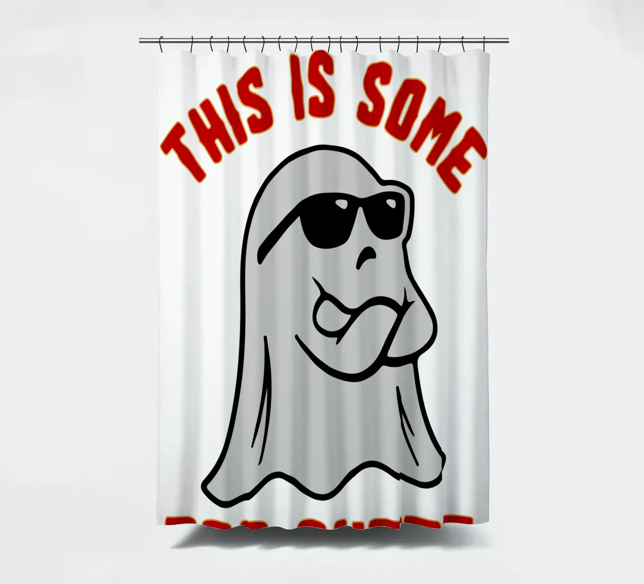 dit wat boo vel haloween douchegordijn van onetime