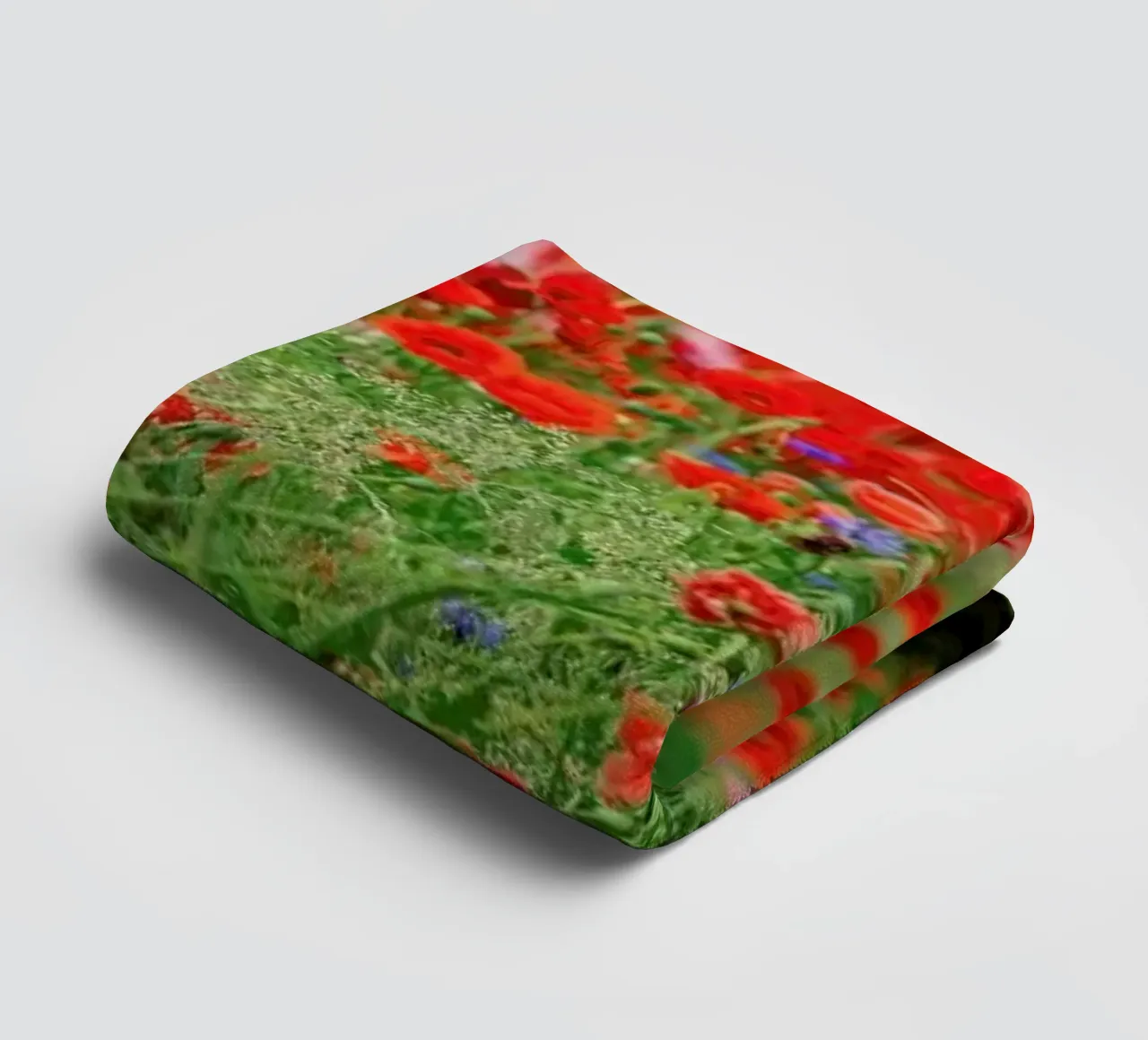 Mixed Poppy Landscape Handtuch von Curious Collections by Marielle Leenders