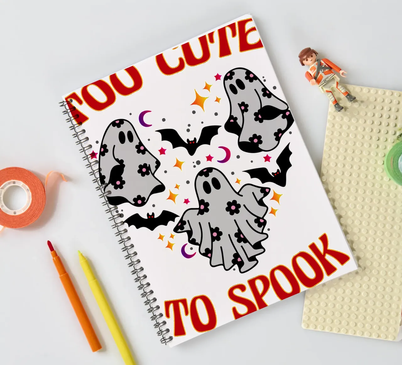 too cute to spook spiral notebook by onetime