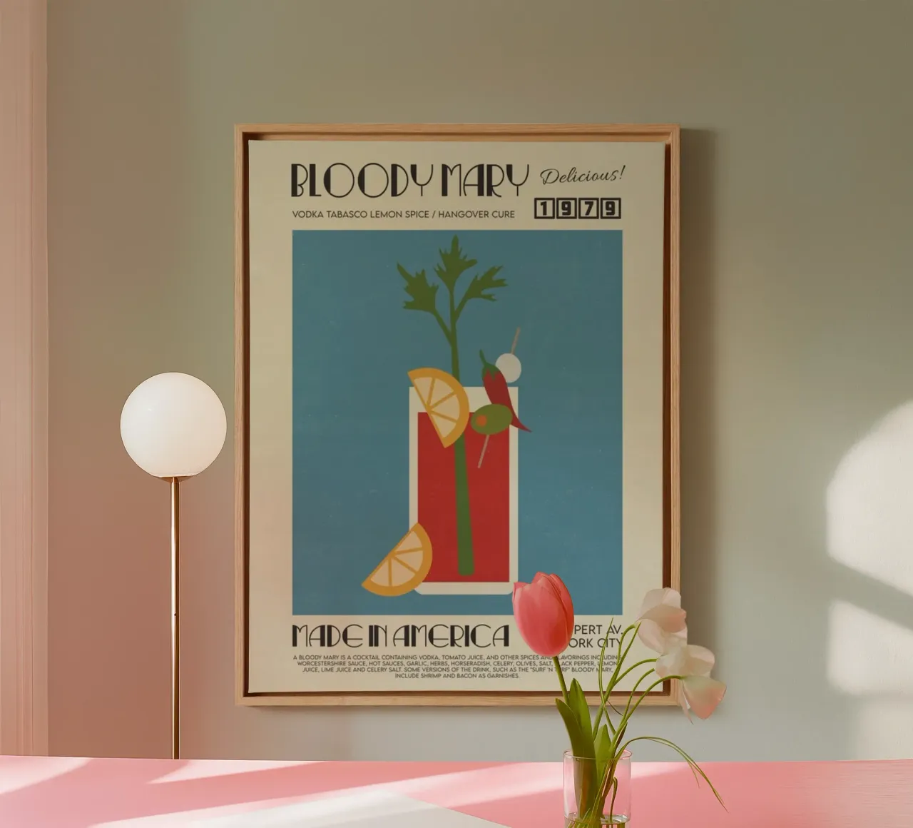 Poster Bloody Mary in America tela con Cornice a cassetta da noahmiss