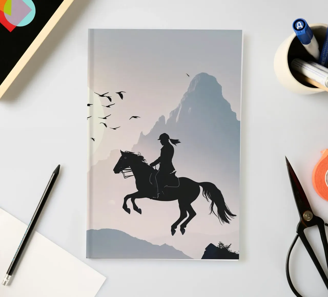 silhouette rider notebook by Horsire