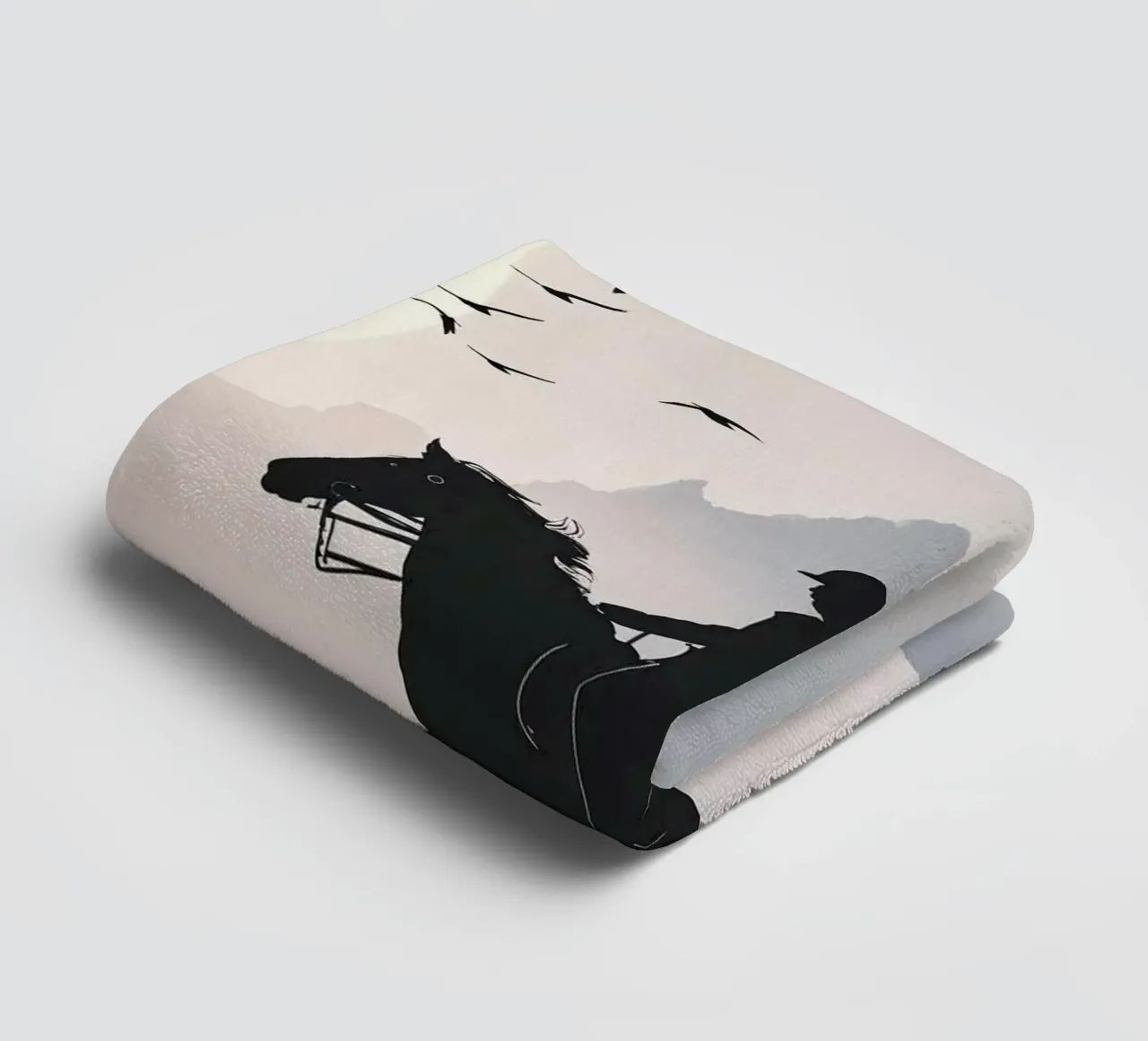 silhouette rider towel by Horsire