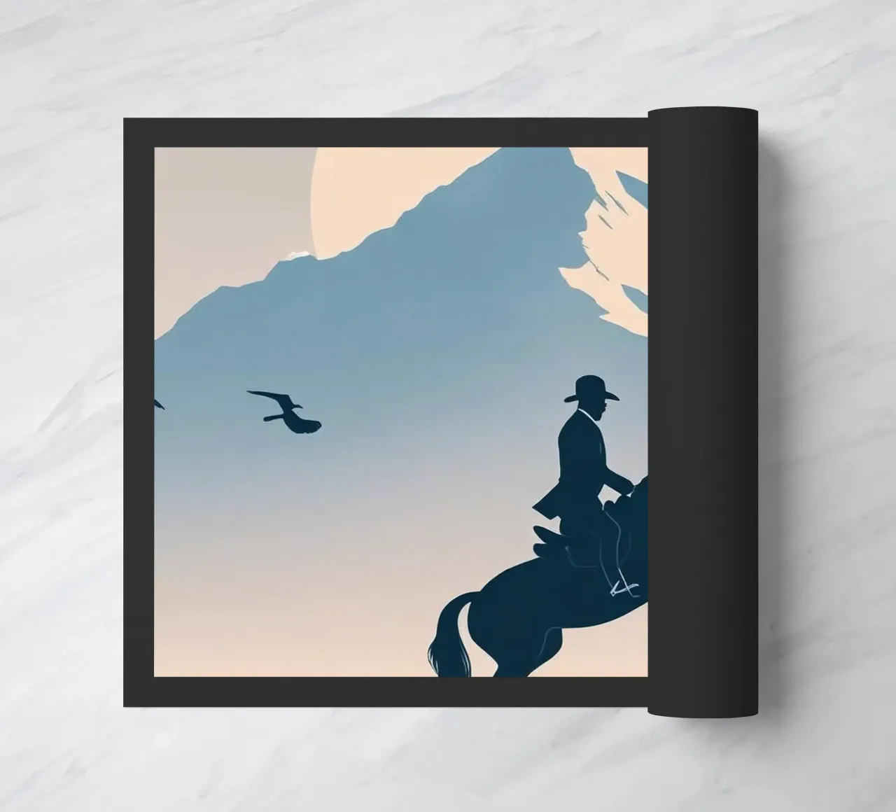 cavaliere in montagna zerbino da Horsire