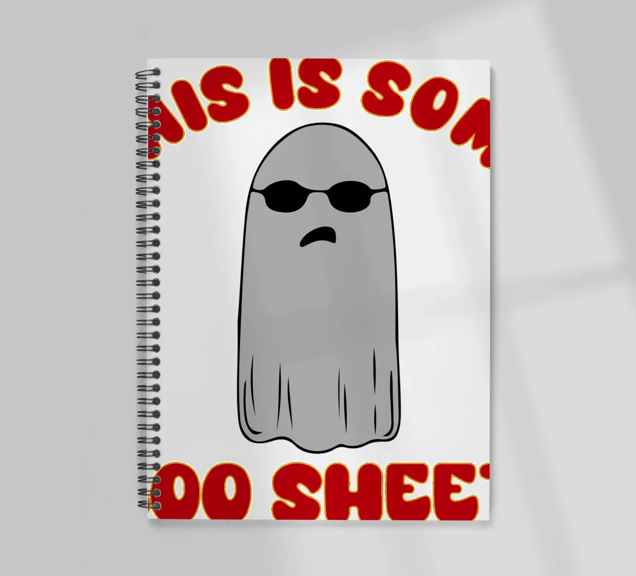 this is some boo sheet spiral notebook by onetime