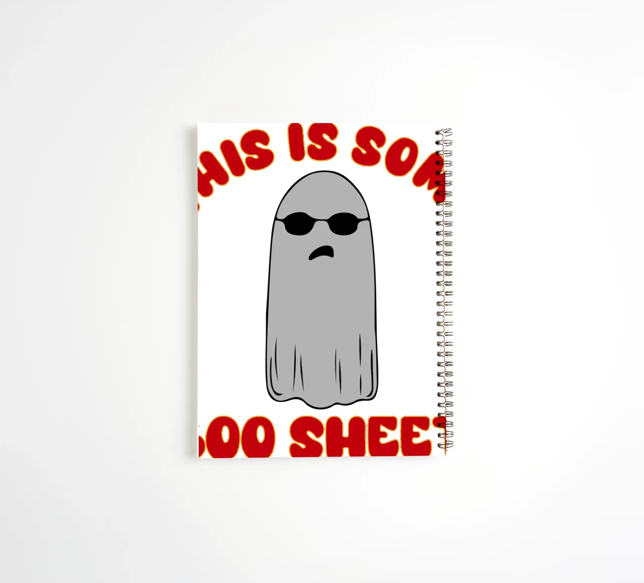 this is some boo sheet spiral notebook by onetime