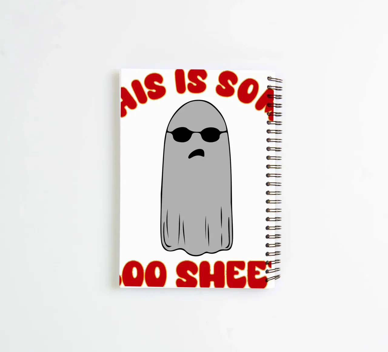 this is some boo sheet spiral notebook by onetime
