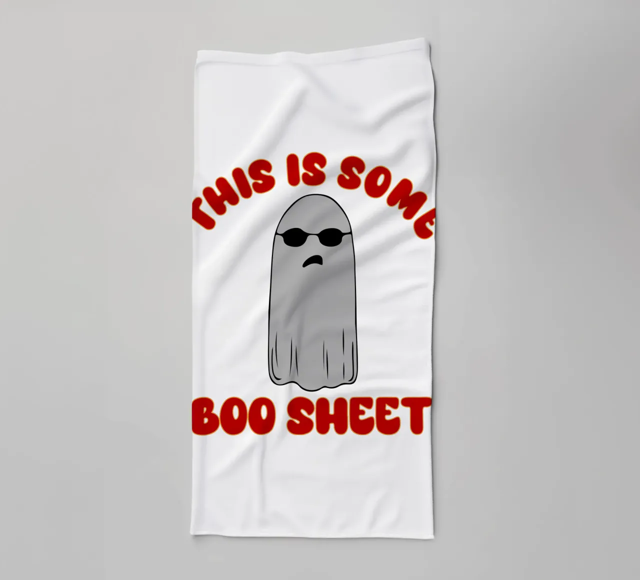 questo è un foglio di boo asciugamano da bagno da onetime