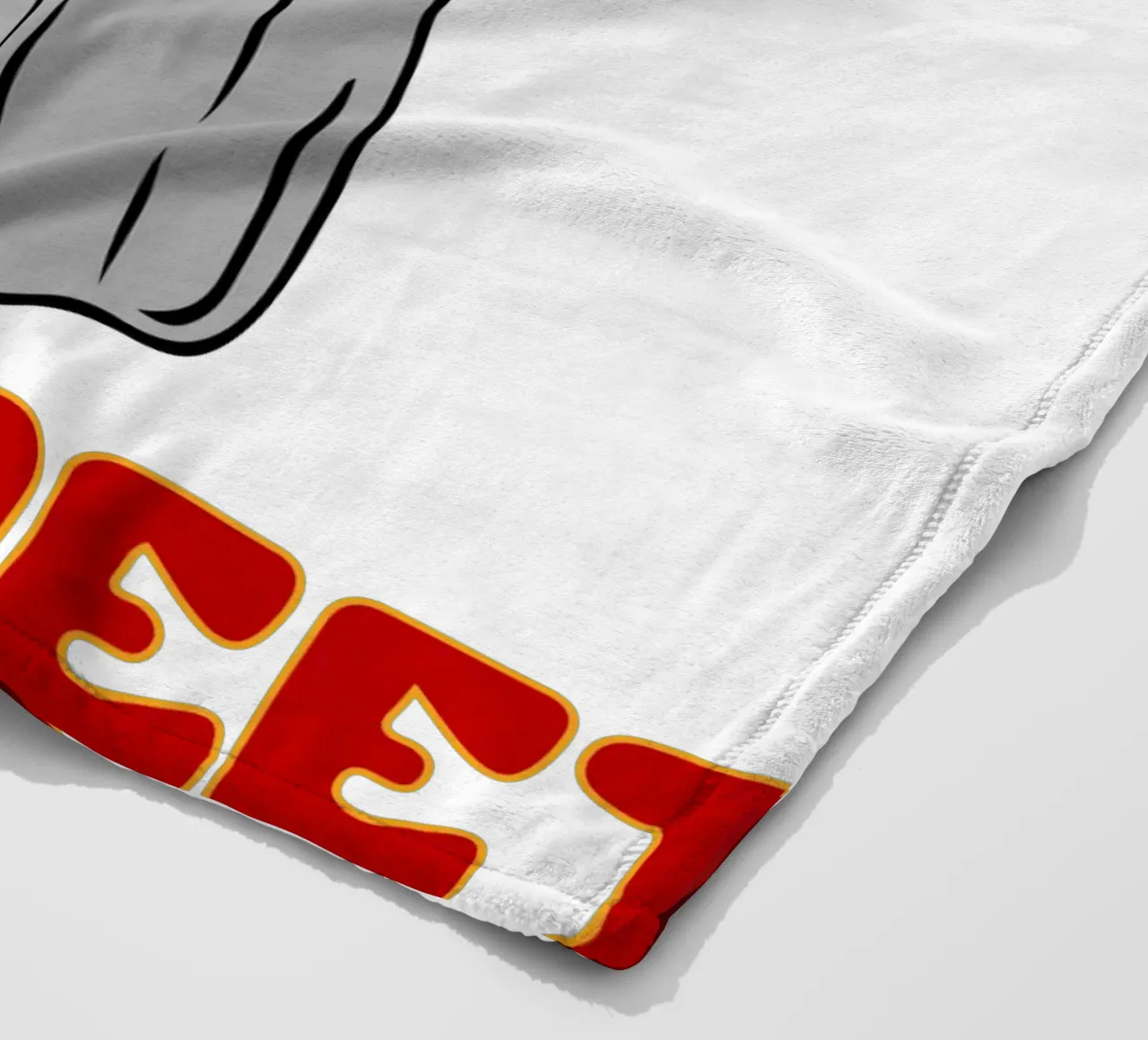 questo è un foglio di boo coperta in pile da onetime