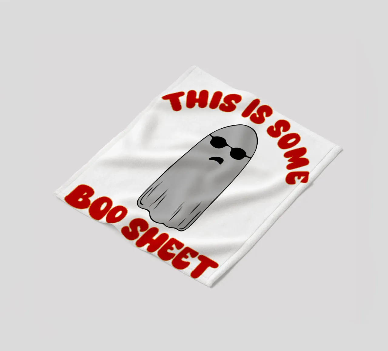 questo è un foglio di boo coperta in pile da onetime