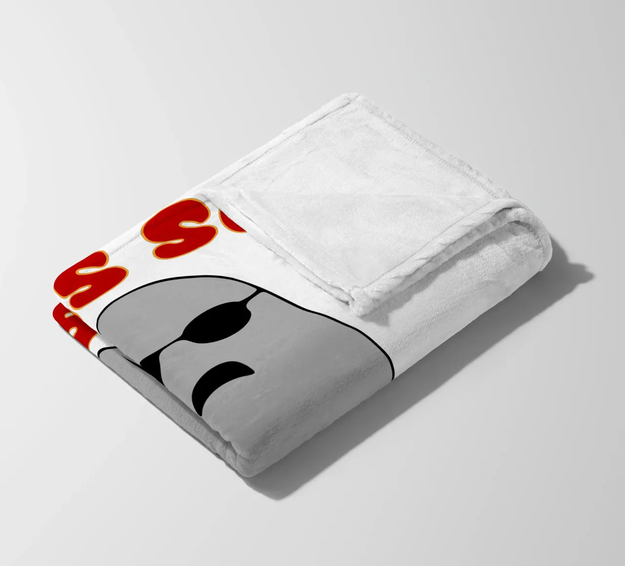 questo è un foglio di boo coperta in pile da onetime