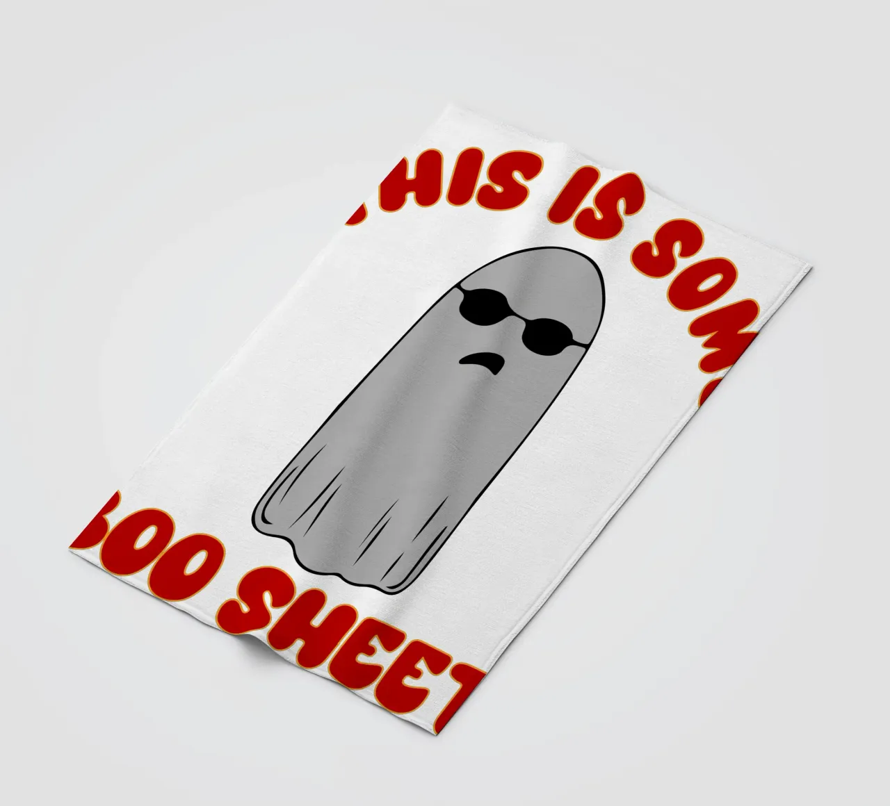 questo è un foglio di boo coperta in pile da onetime