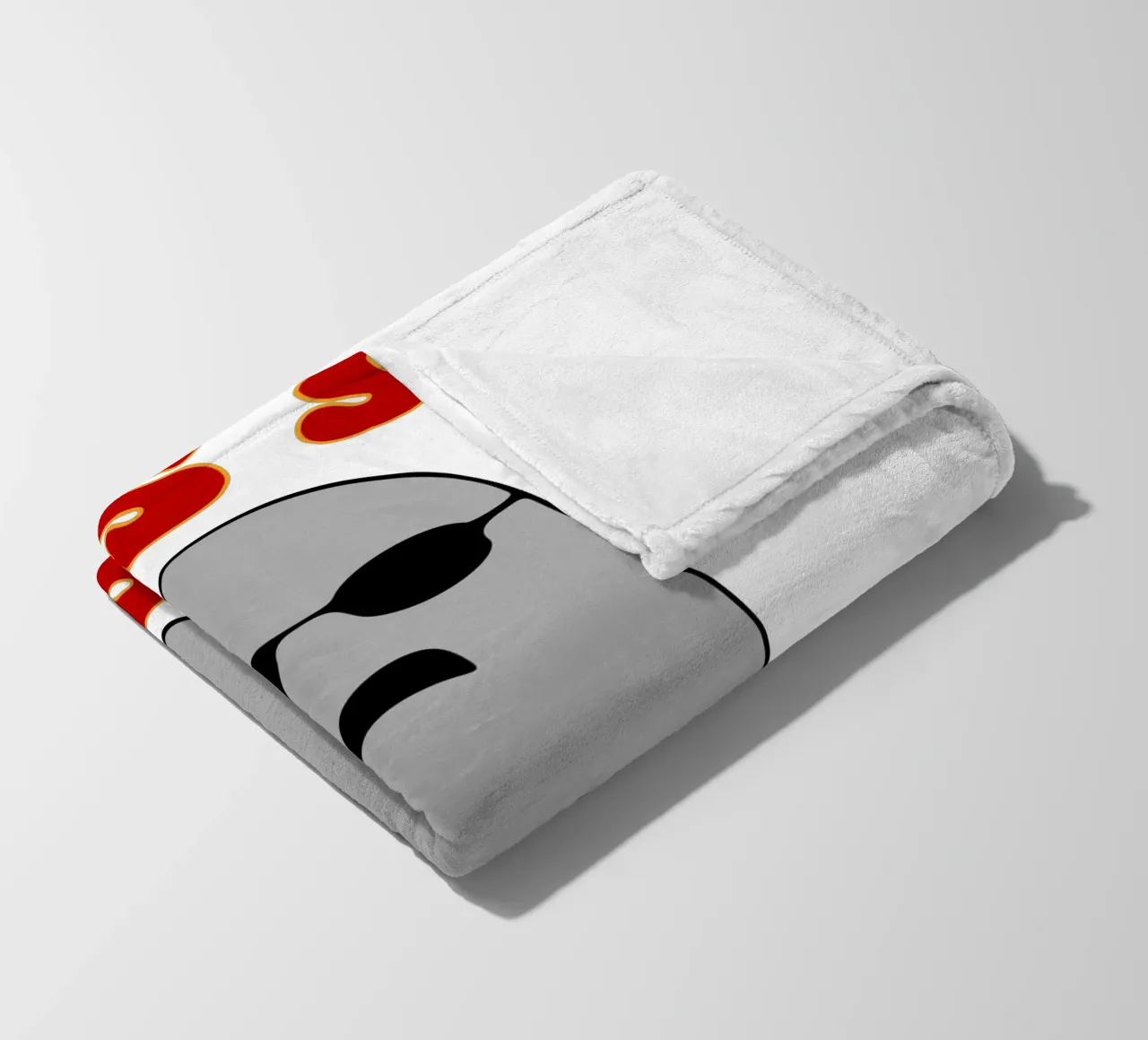 questo è un foglio di boo coperta in pile da onetime