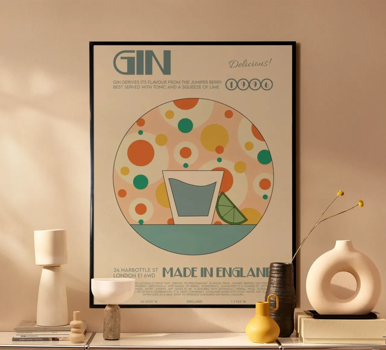 Poster per cocktail a base di gin poster da noahmiss