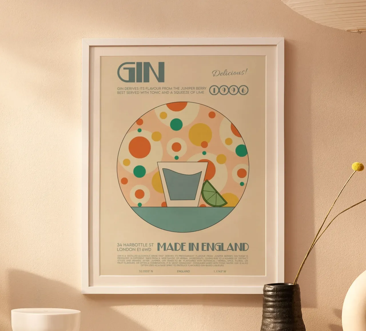 Poster per cocktail a base di gin poster da noahmiss