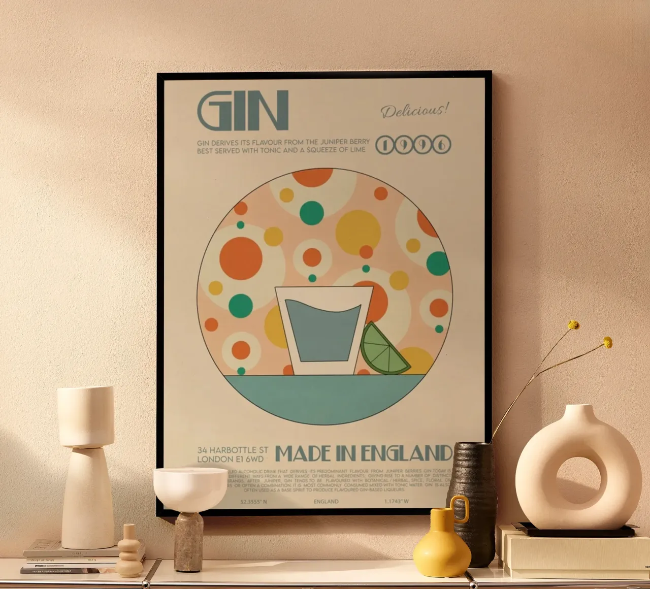 Poster per cocktail a base di gin poster da noahmiss
