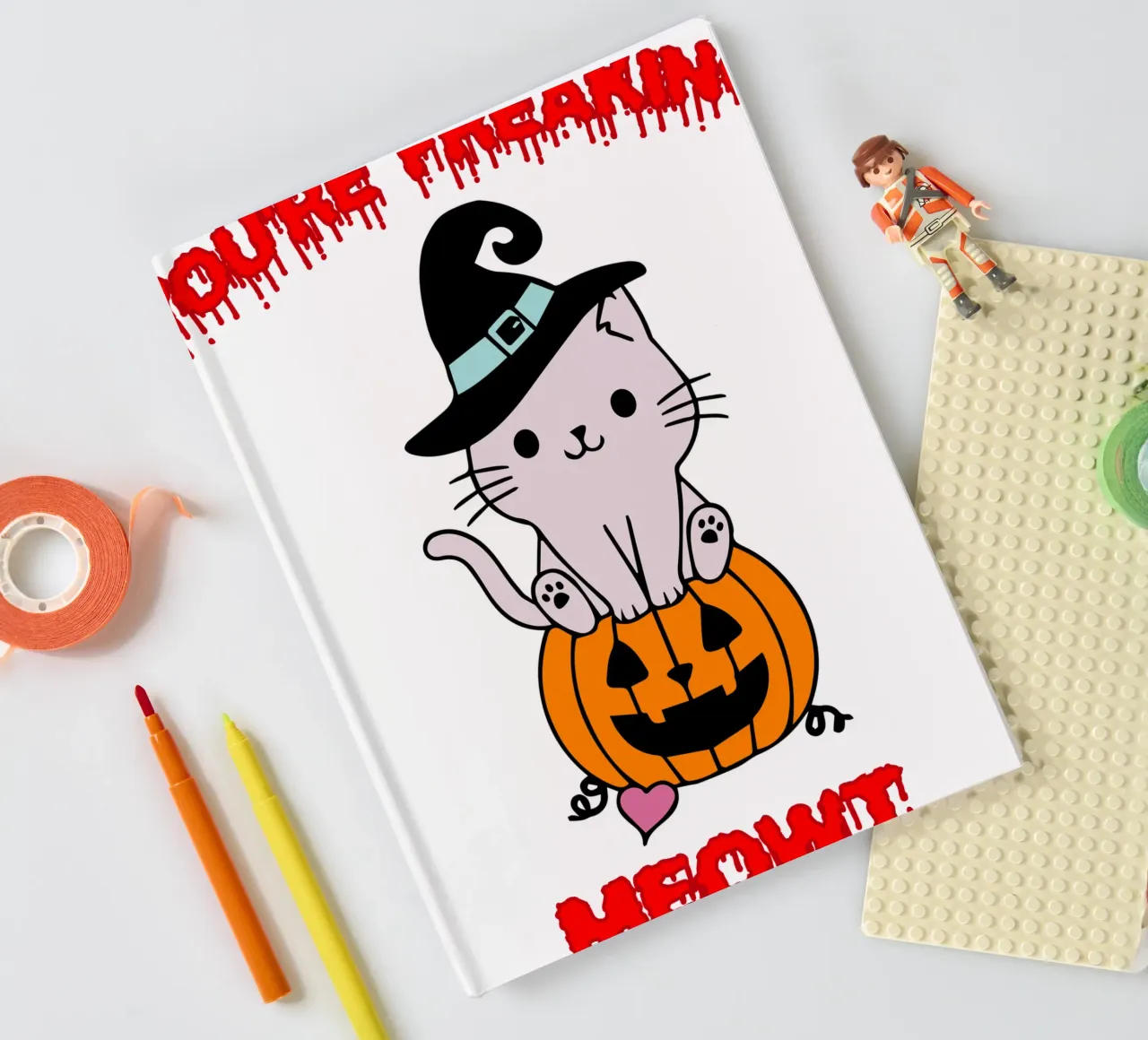 youre freaking meowy cat notebook by onetime