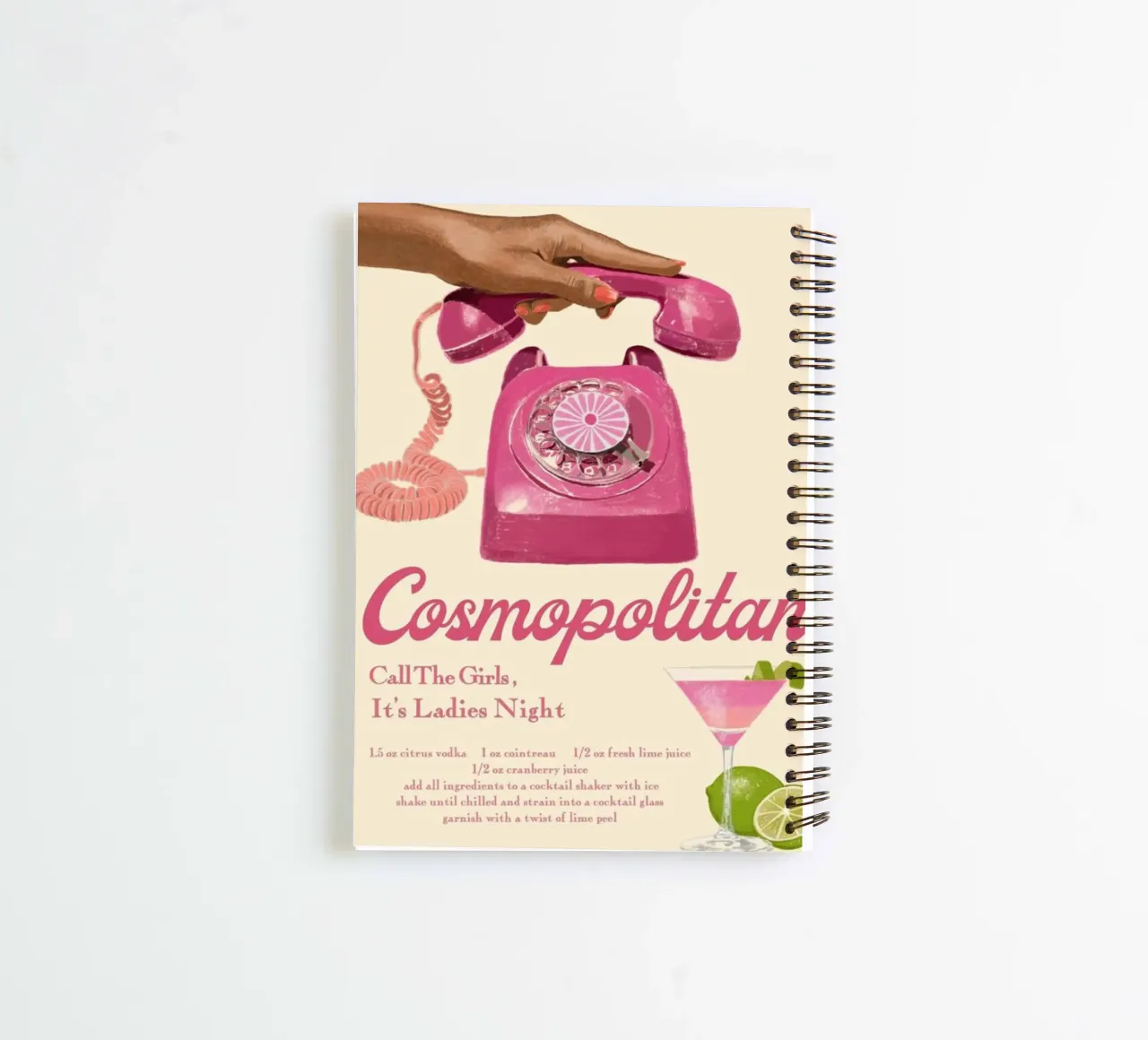 Cosmopolitan Call The Girls spiral notebook by noahmiss