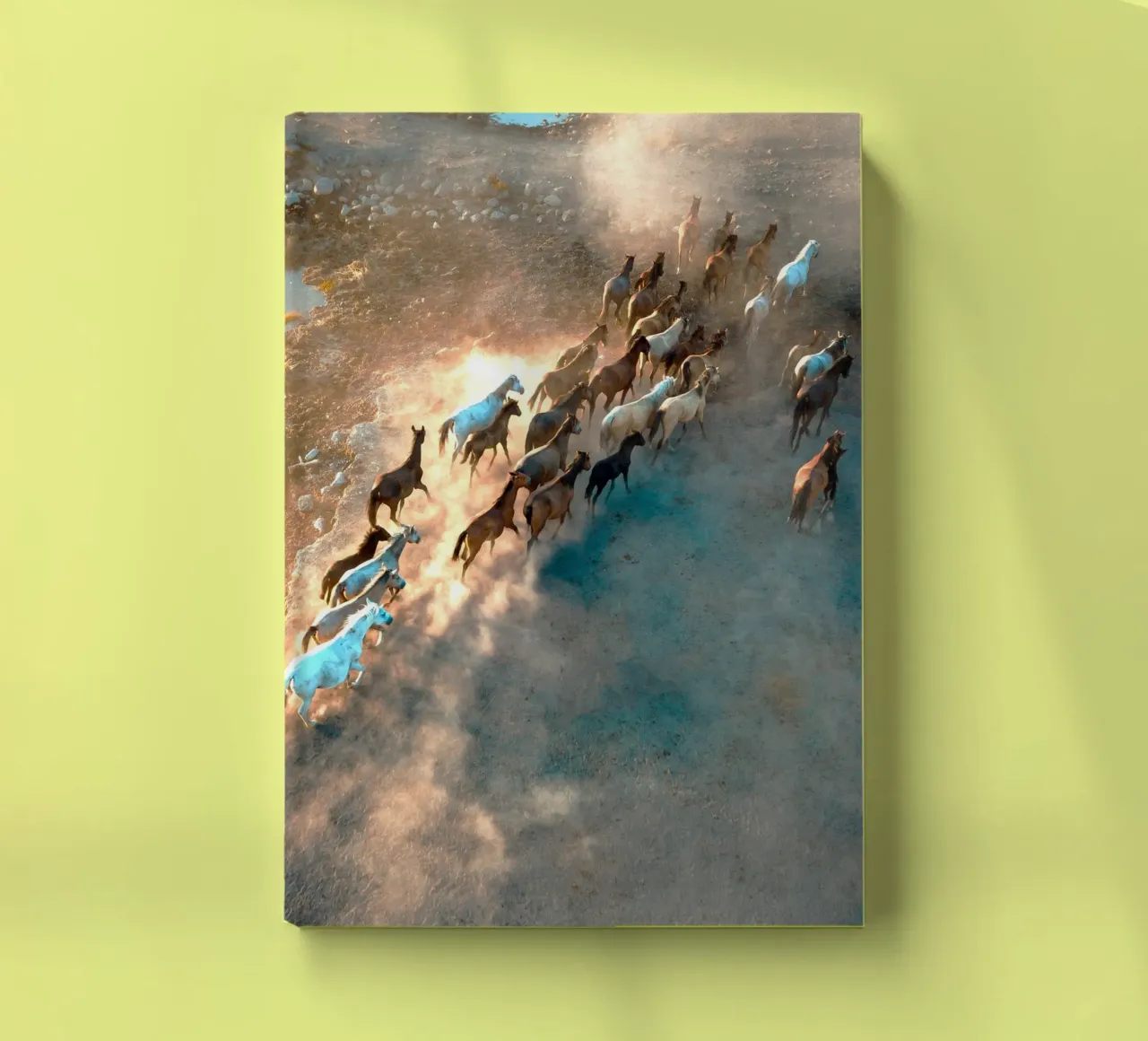 horses running wildlife notebook by Horsire