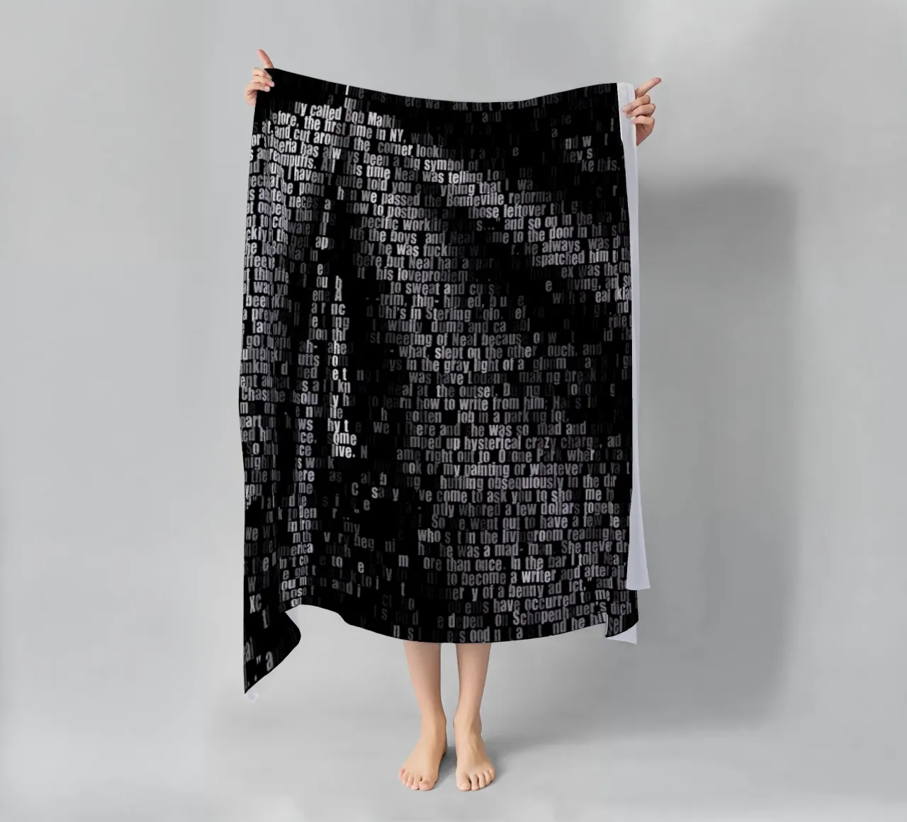 On The Road beach towel by Robotic Ewe