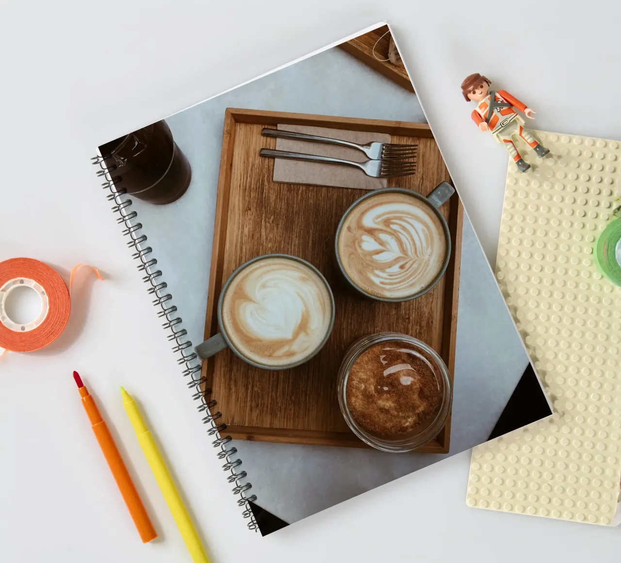 swirl pattern cups spiral notebook by cofa home