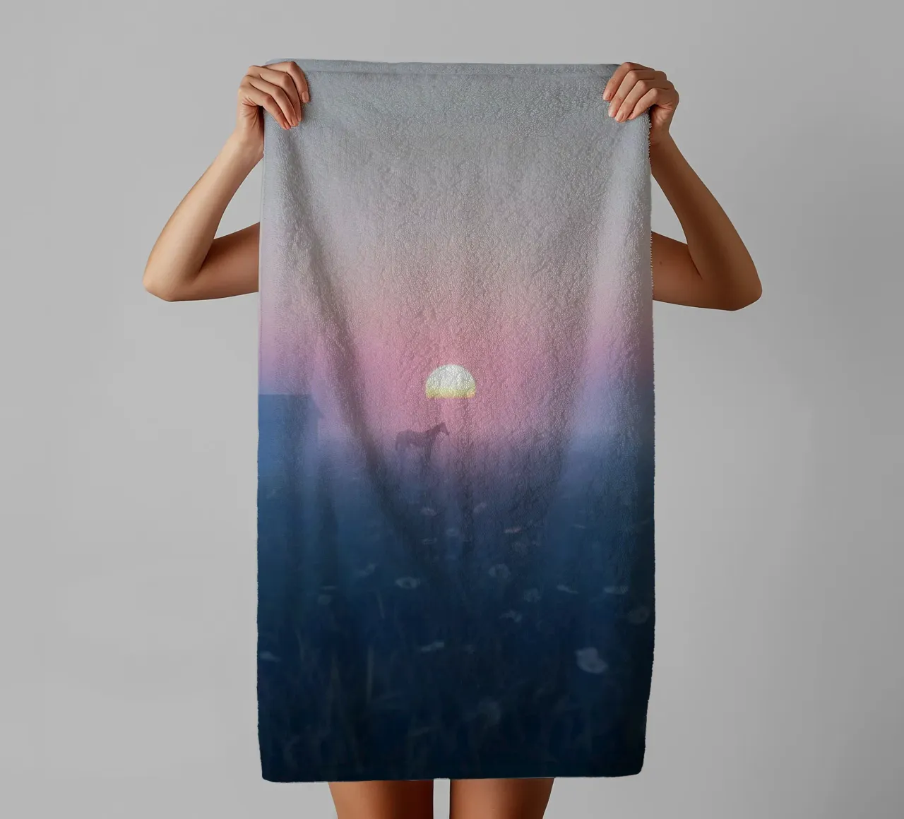 pasture farm towel by Horsire