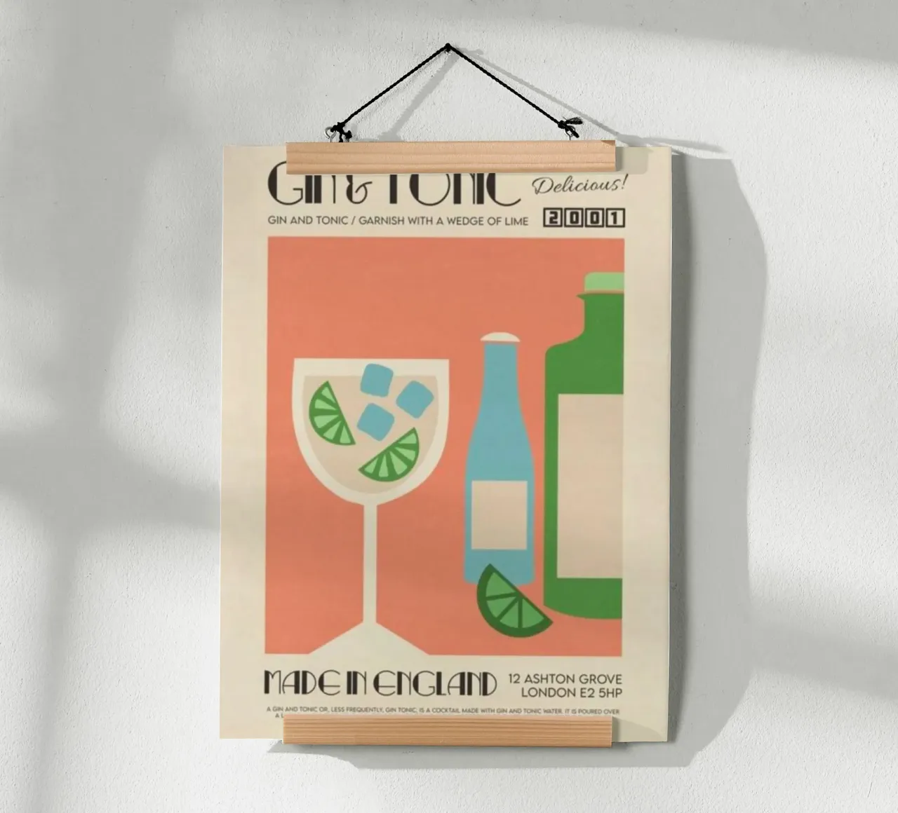 Poster per cocktail Gin & Tonic poster da noahmiss