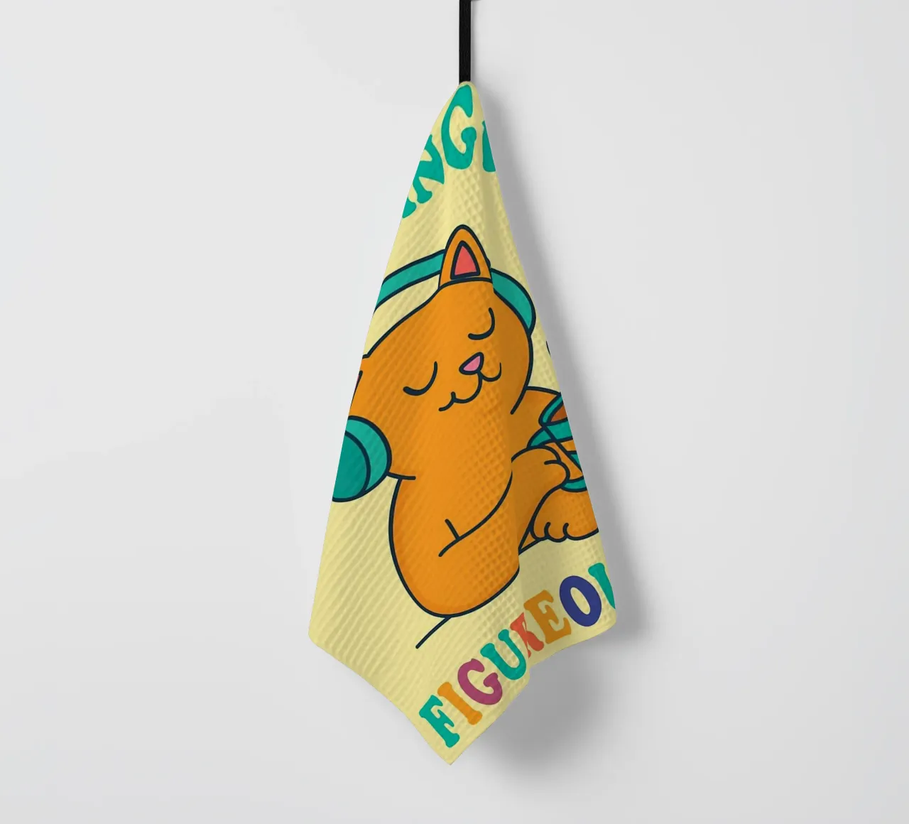 Cat Funny Everything Is Figureoutable torchon de oneroad