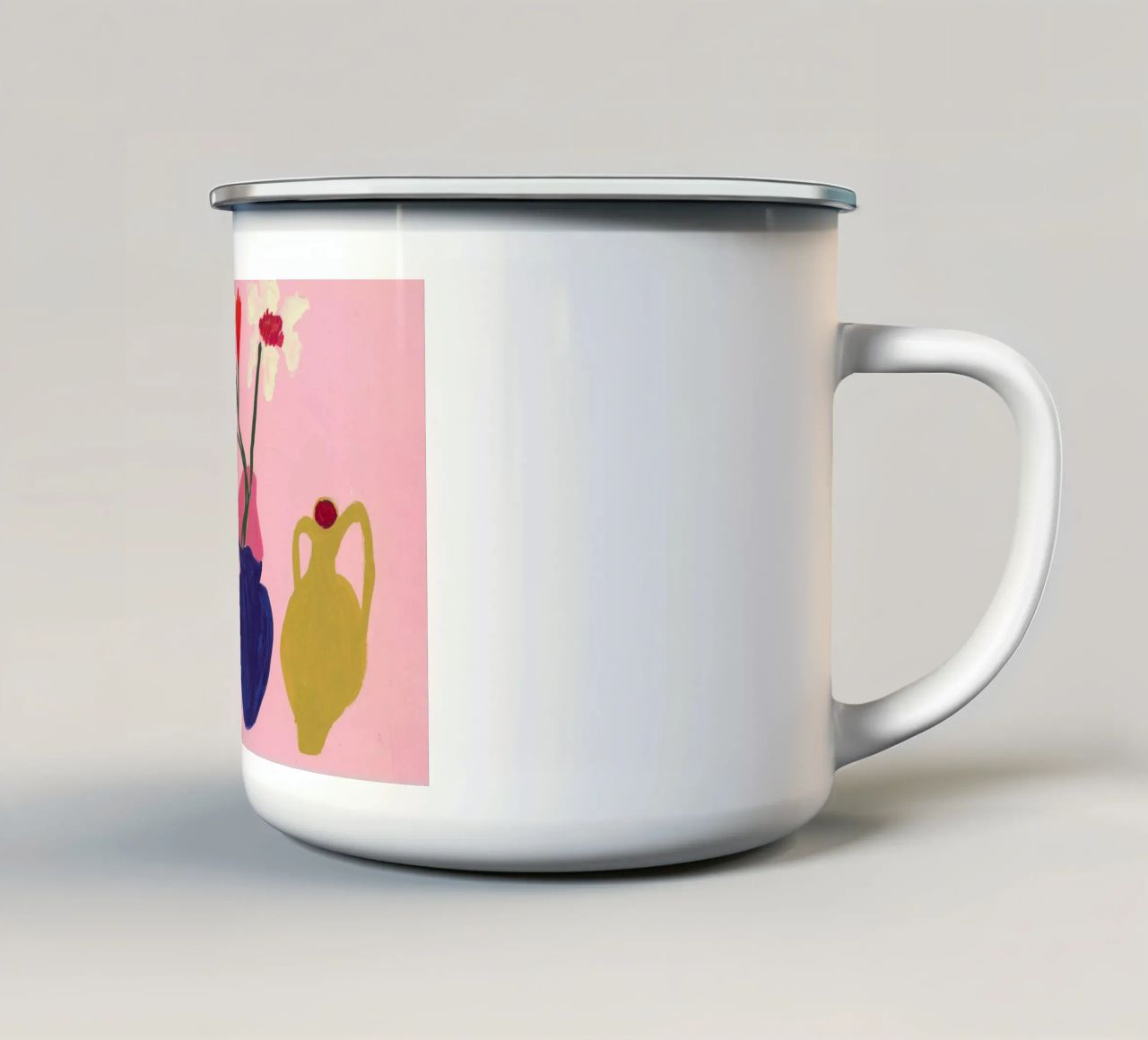 A Jug And Two Vases tazza in smalto da Sonia Brittain